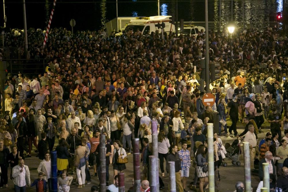 Fin de fiesta en Avilés.