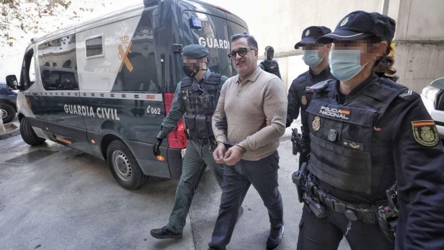 Bashkim Osmani, presunto capo de la red mafiosa que actuaba en Mallorca, ante la jueza de Palma
