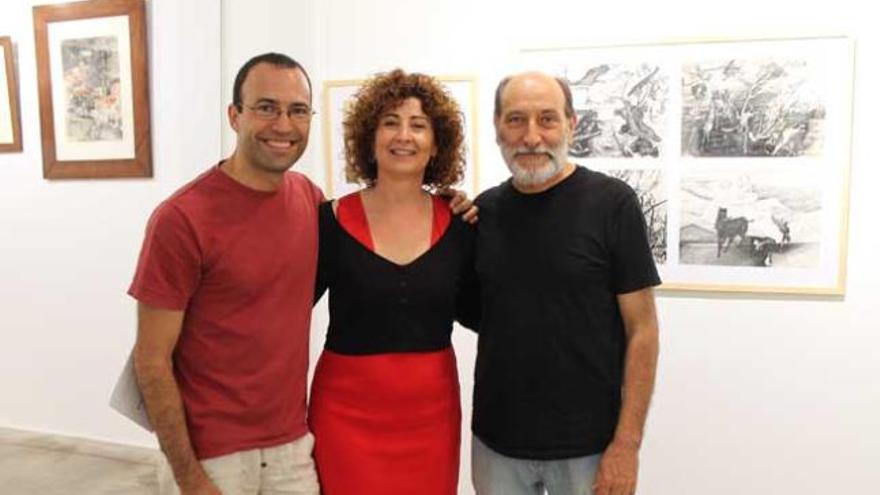 Roger Riera, Pepita Costa y Paco Riera.