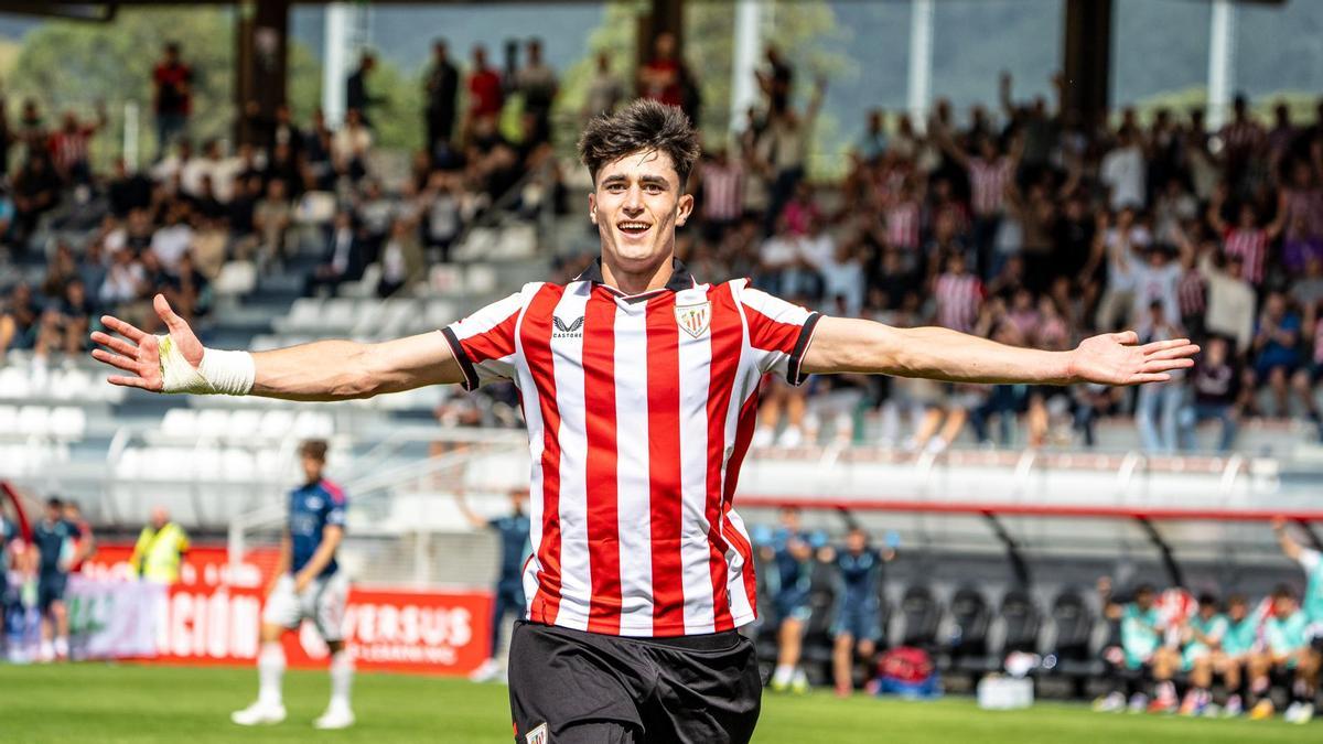 Manex Lozano, con el Athletic Club