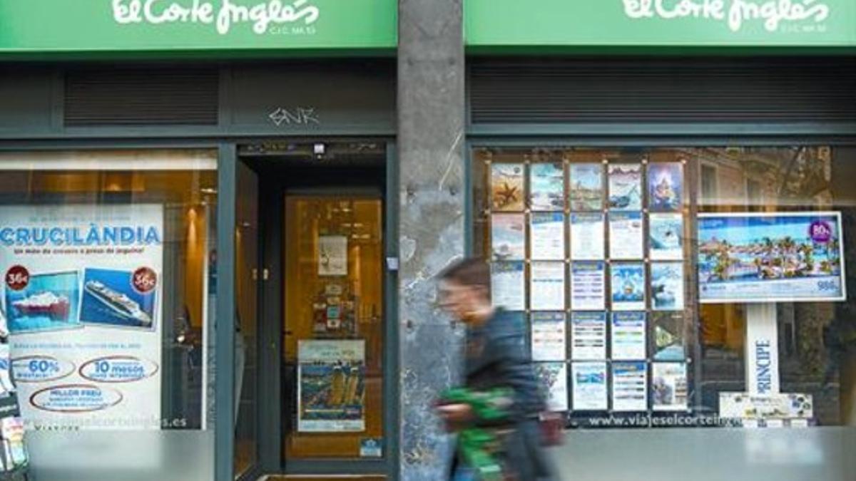 Oficina de la agencia Viajes El Corte Inglés en Barcelona.