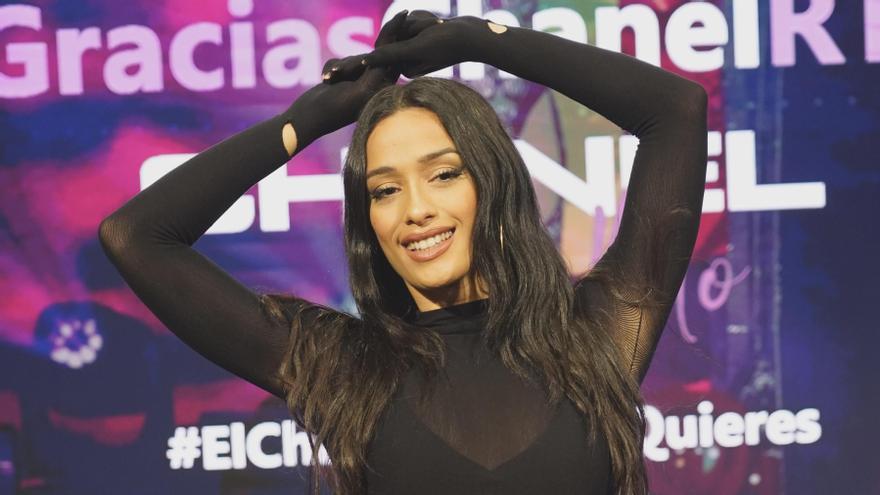 Chanel Terrero, olesana i respresentant d&#039;Espanya a Eurovisió, en la roda de premsa d&#039;aquest dimarts