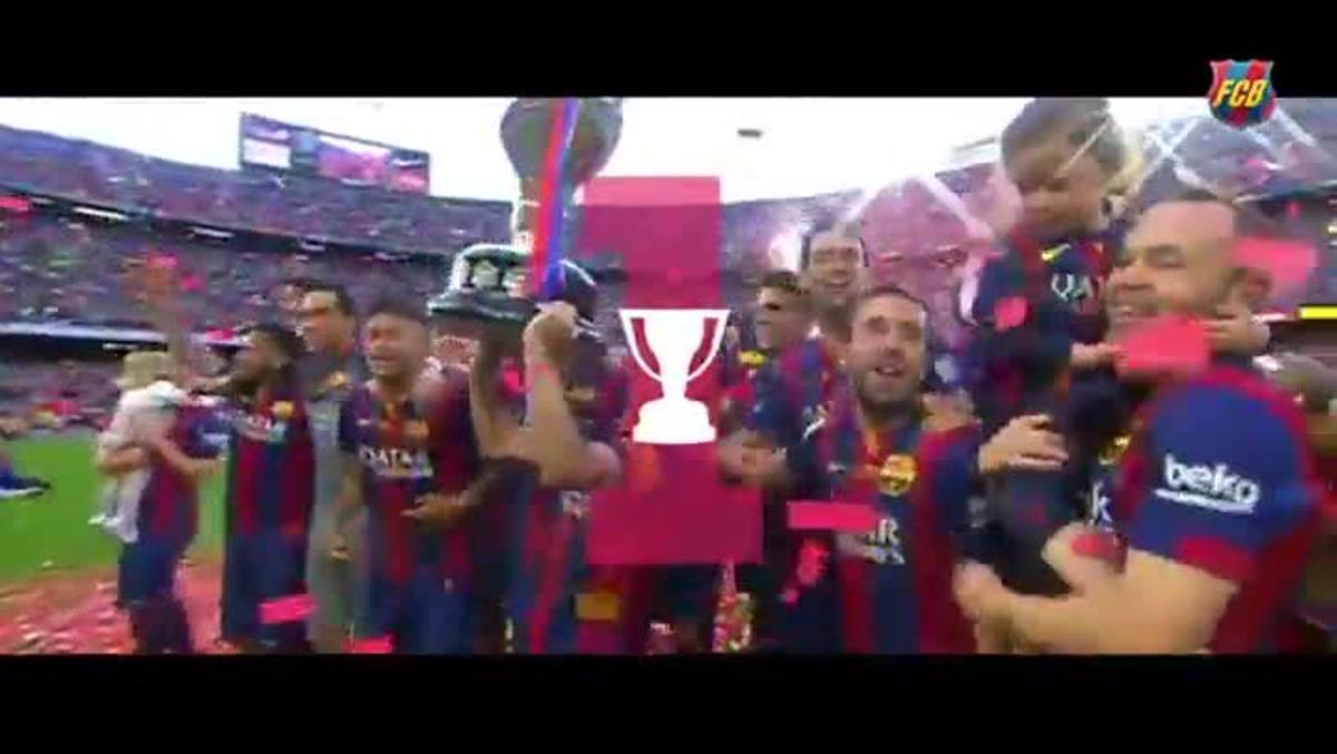 Los cinco títulos del FC Barcelona en 2015