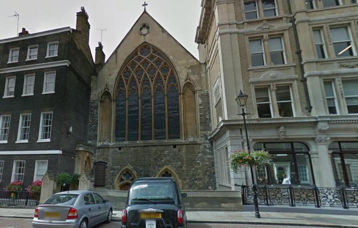 Iglesia del centro de Londres donde actuará la Capella y Escolanía del Misteri