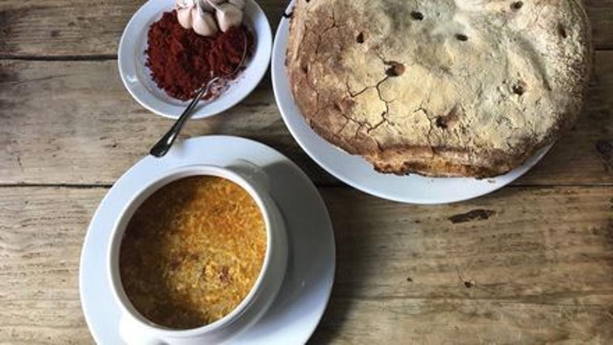 La sopa castellana del restaurante Ponzano (Madrid), un clásico de su menú.