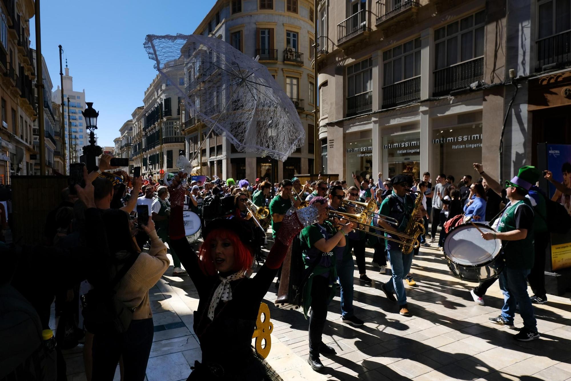 Las aficiones de la Copa del Rey tomaron el Centro este sábado, antes de las semifinales