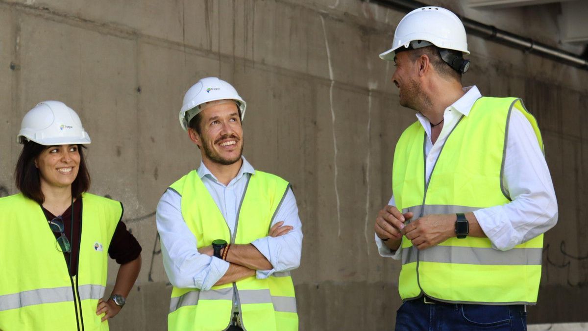 Mariano Hernández Zapata durante una visita al Parque Cultural.