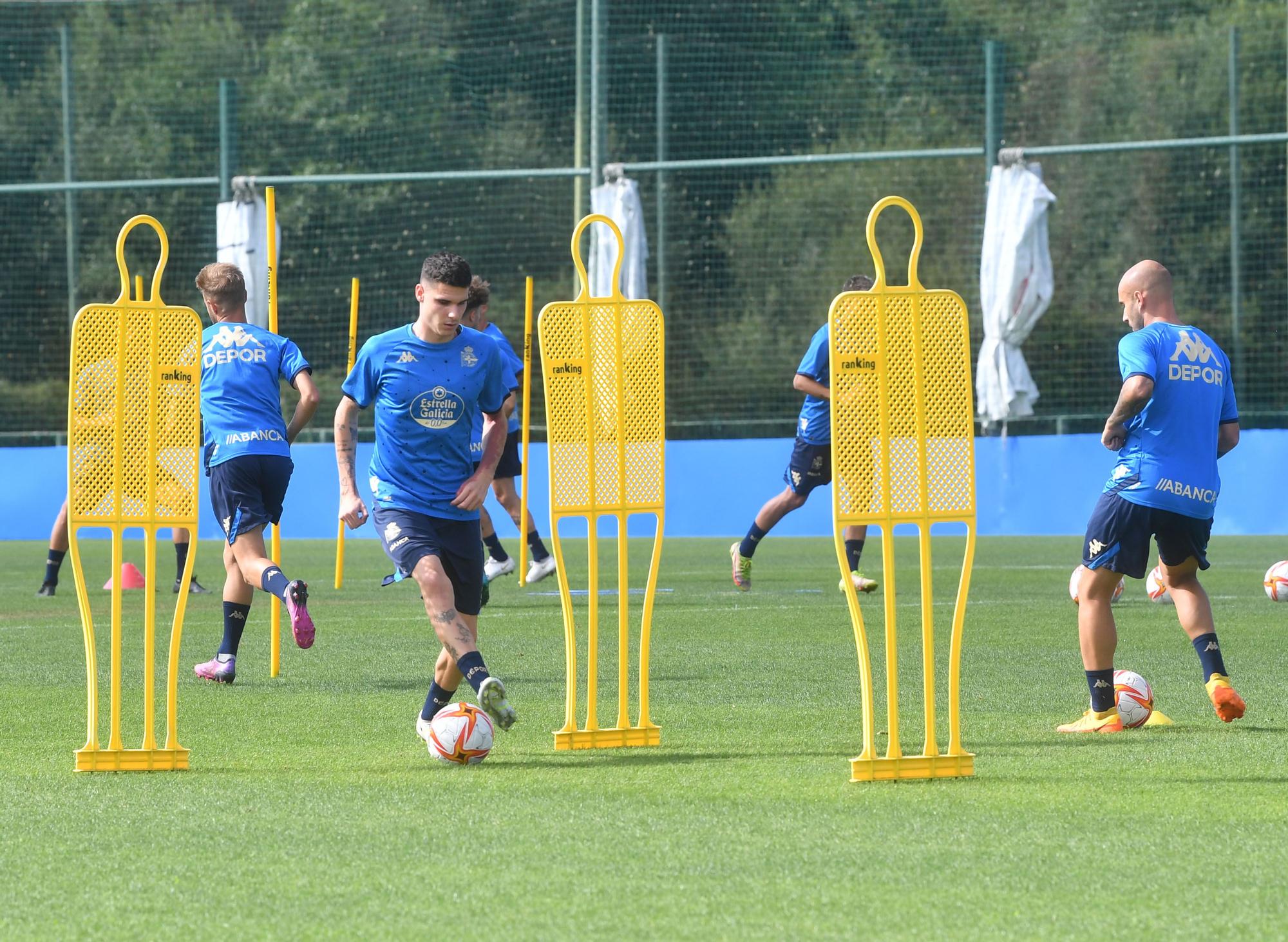 Entrenamiento del Deportivo en Abegondo