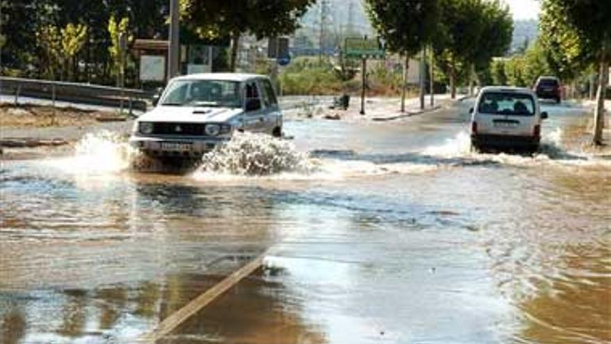 Derrame de litros de agua