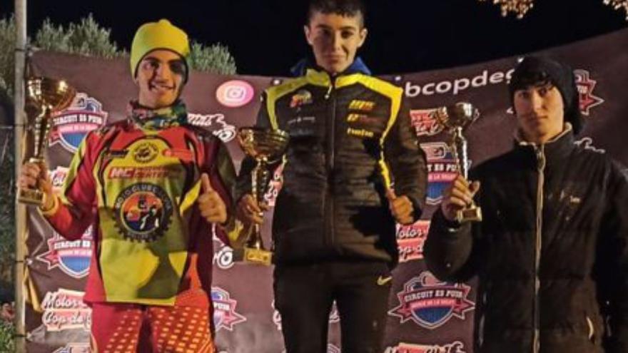 Jordi Cardona y Juan Vicente Tur, campeones de Balears de Supercross en SX2 y SX4