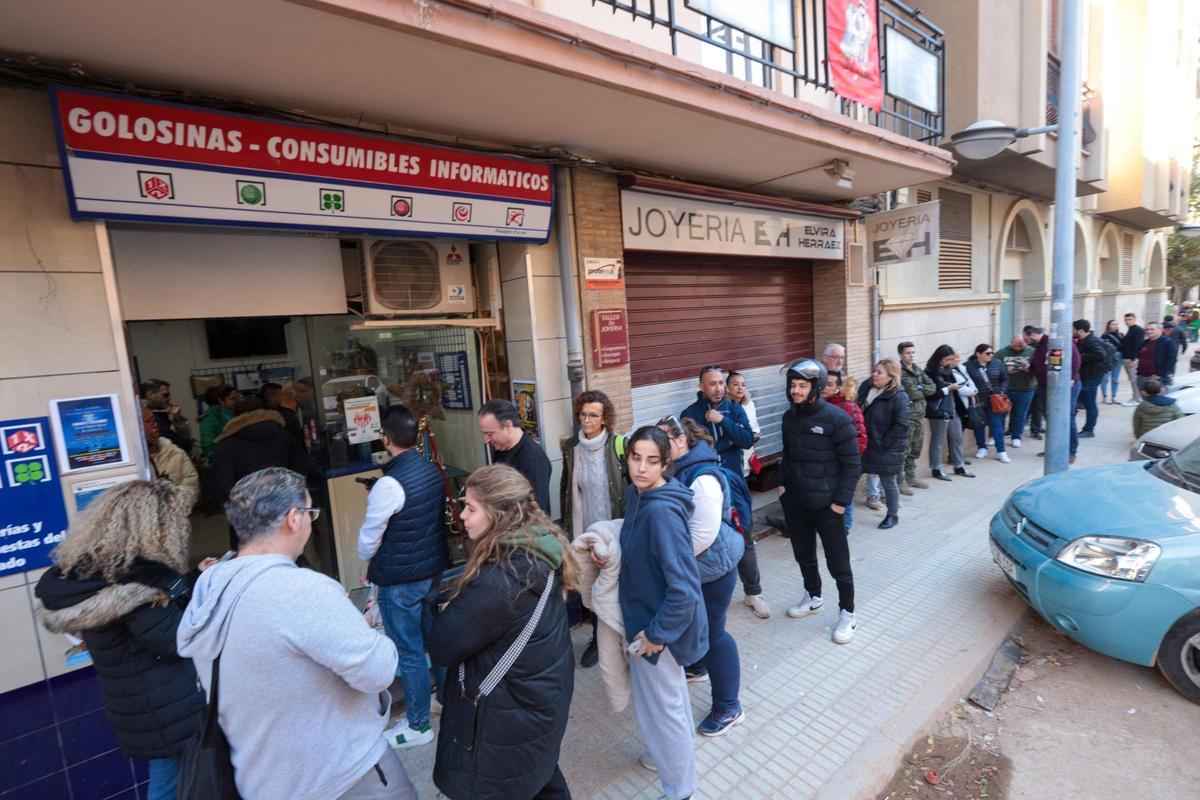 Administración de lotería en la zona cero de la dana.