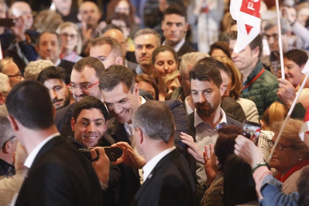 Mitín de Pedro Sánchez en Gijón