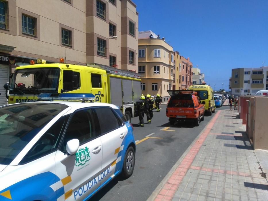 Incendio de un cuarto trastero en Ingenio