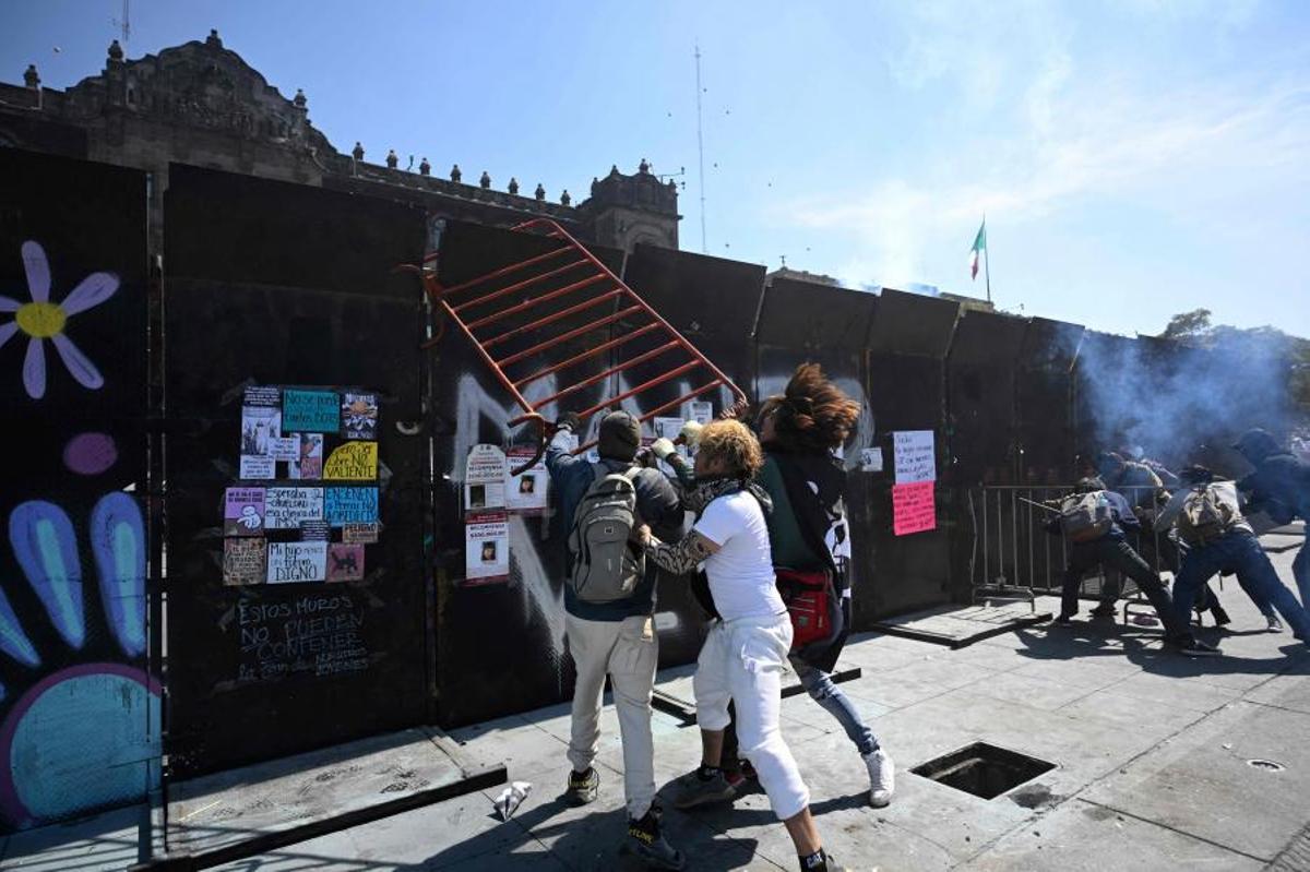Incidentes en la marcha de la ‘Generación Z’ contra la corrupción en México