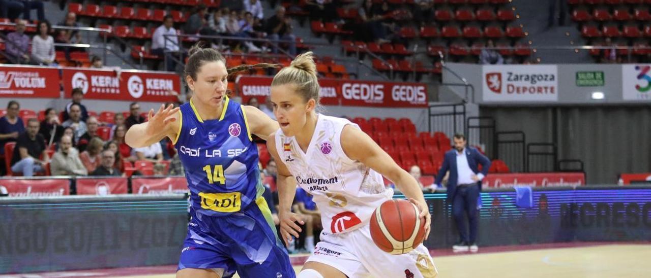 Leonie Fiebich, durante el partido ante el Cadí.