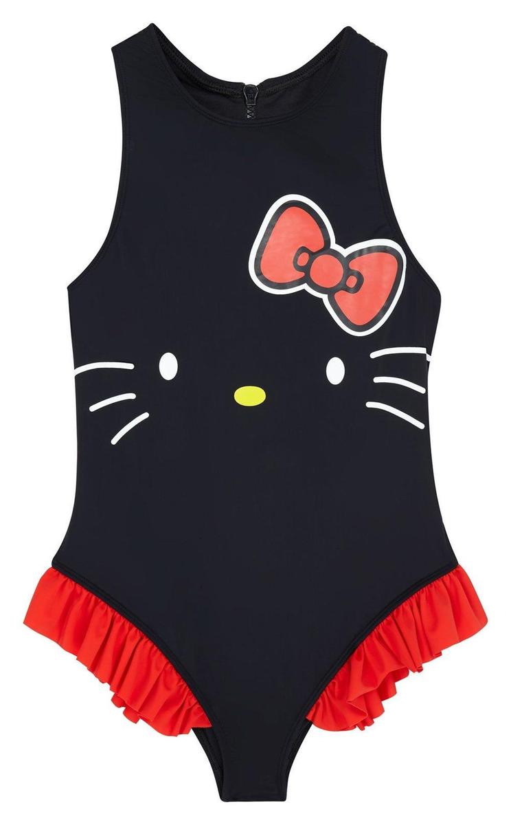 Bañador negro con la cara de Hello Kitty de ASOS x Hello Kitty. (Precio: 38,99 euros)