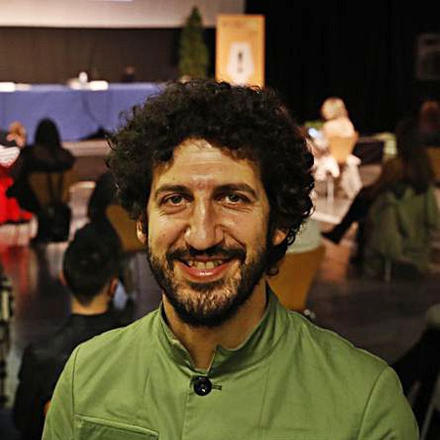 Marwan, ayer, antes de su recital en Gijón. | Á. González
