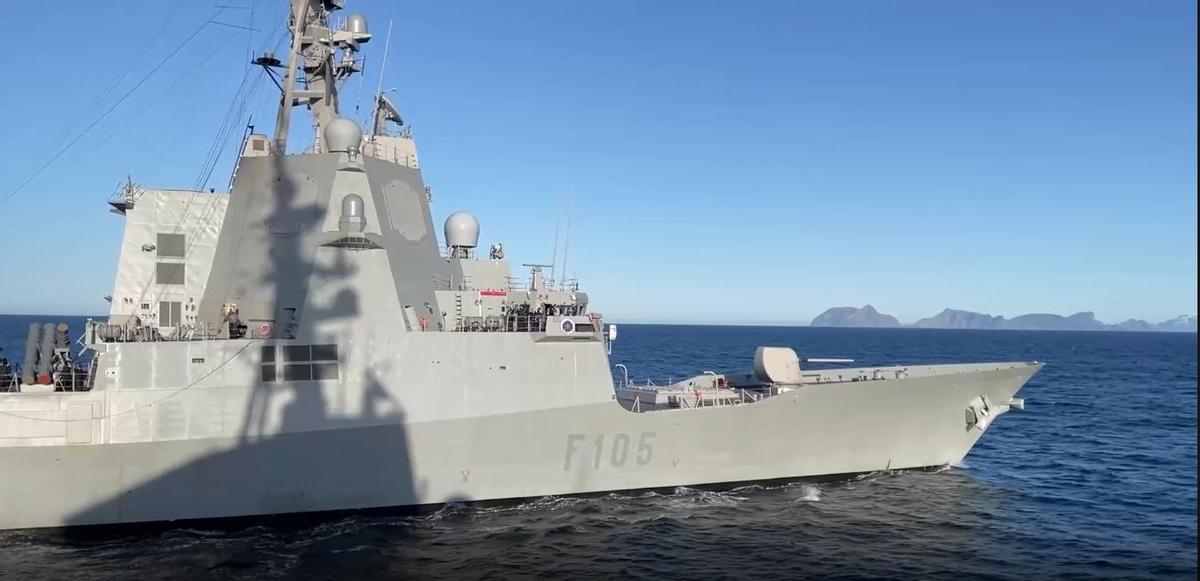 La fragata F 105, Cirstóbal Colón, de la Armada.