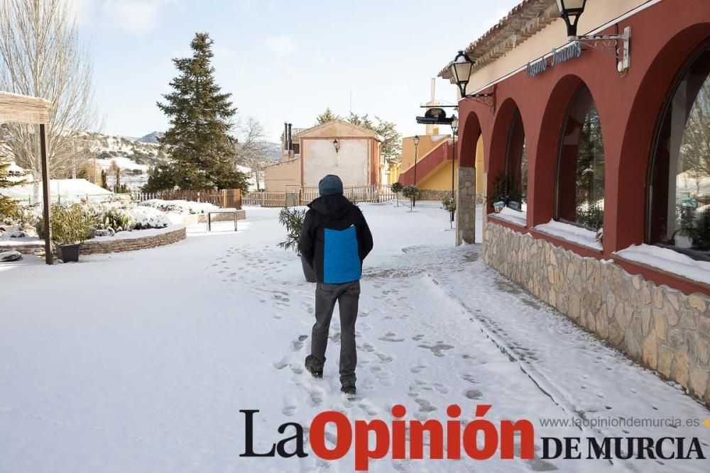 La nieve llega a las pedanías de la comarca del No