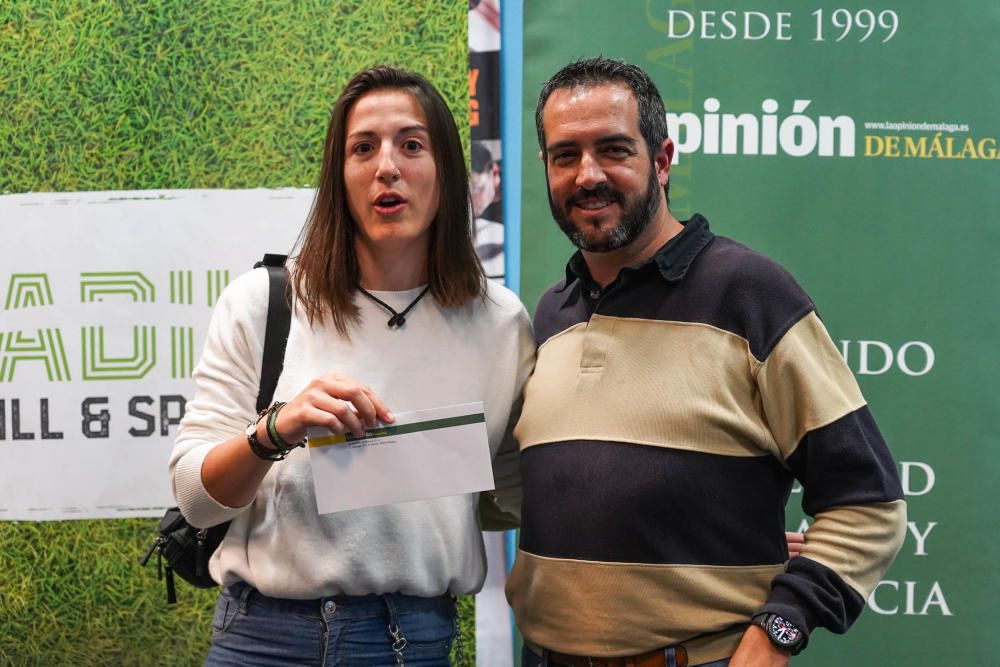Entrega de los premios a los ganadores del V Torneo de Pádel de La Opinión de Málaga.