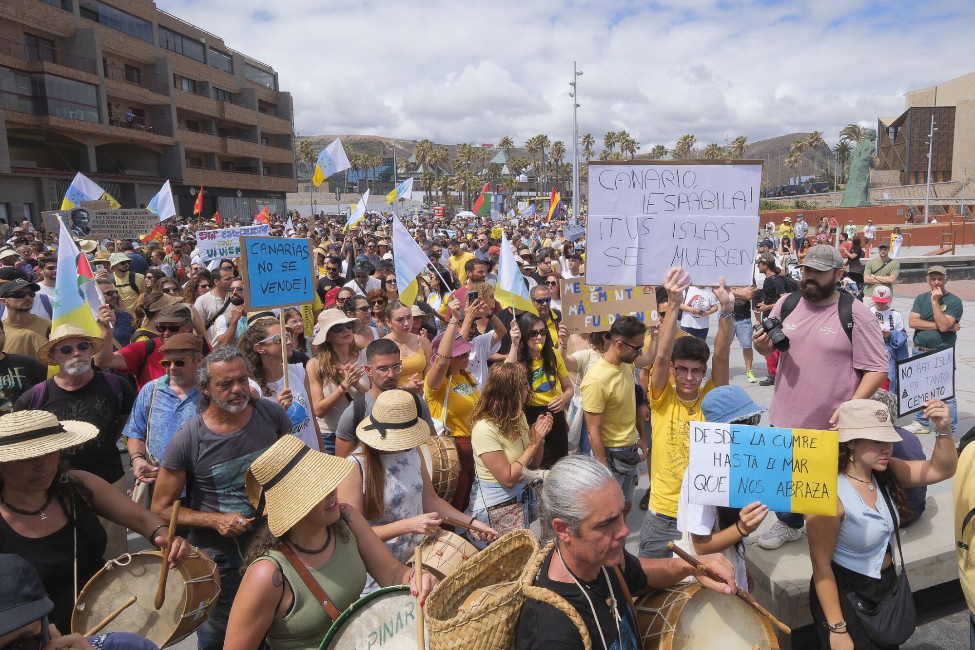 Manifestación Canarias tiene un límite 18M en Las Palmas de Gran Canaria