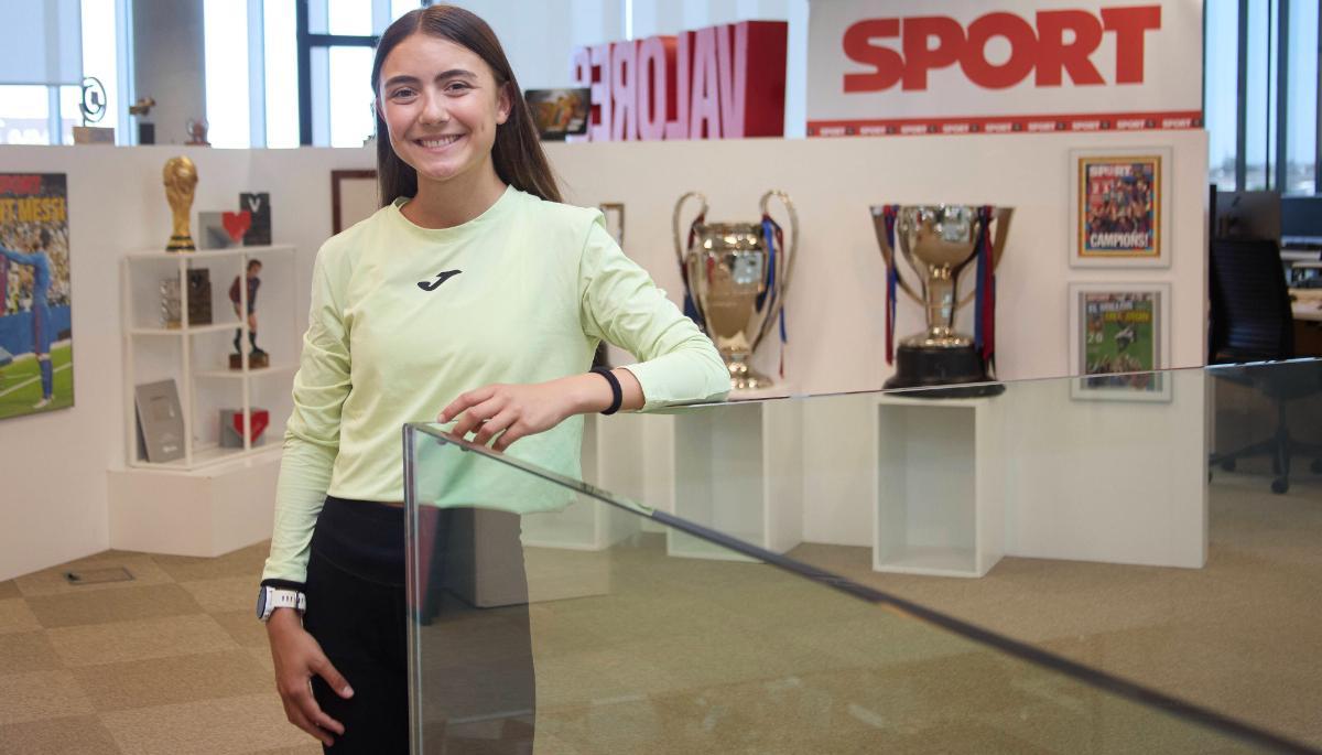 Sofía Santacreu, en la redacción de SPORT