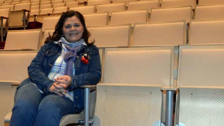 María do Ceo en el Auditorio de Vilagarcía, en el que actuará este mismo sábado. // Noé Parga