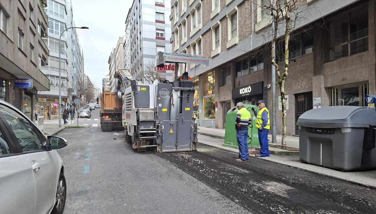 Los trabajos de reasfaltado de este lunes en República Arxentina