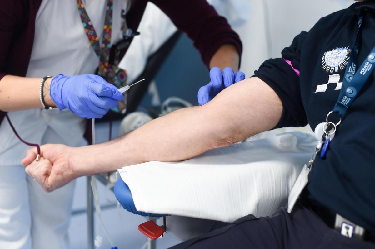 Donación de sangre.