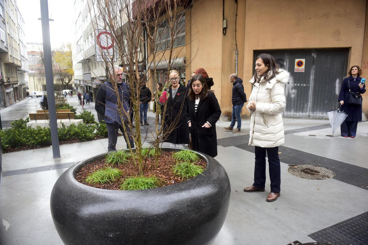La alcaldesa visita la Sagrada Familia tras la primera fase de obras