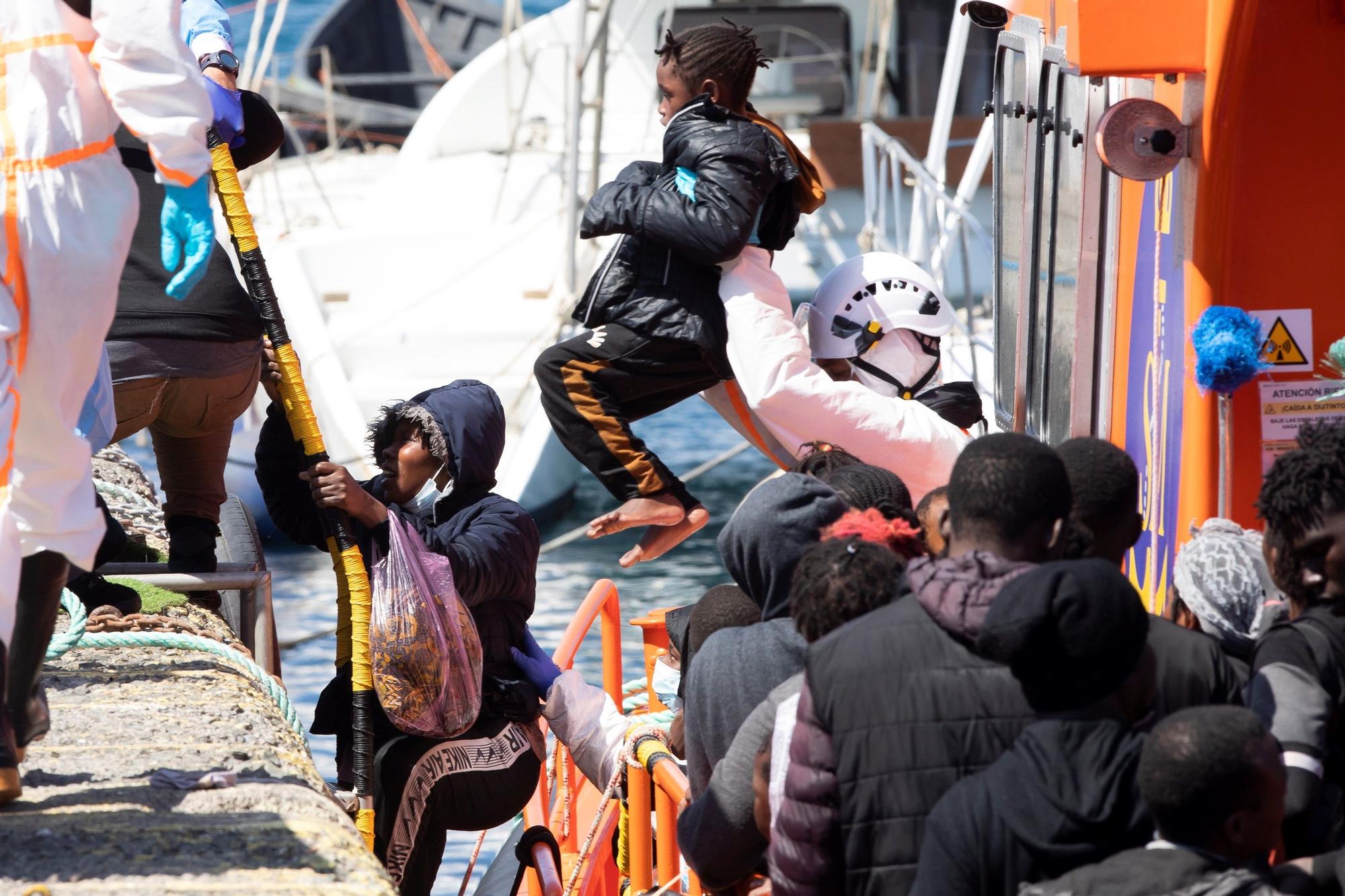 Llegada de migrantes a Gran Canaria