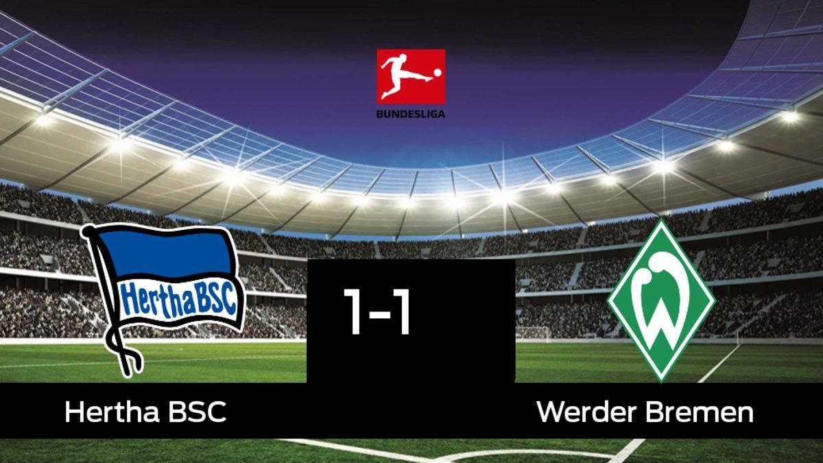 El Hertha BSC y el Werder Bremen empataron a uno
