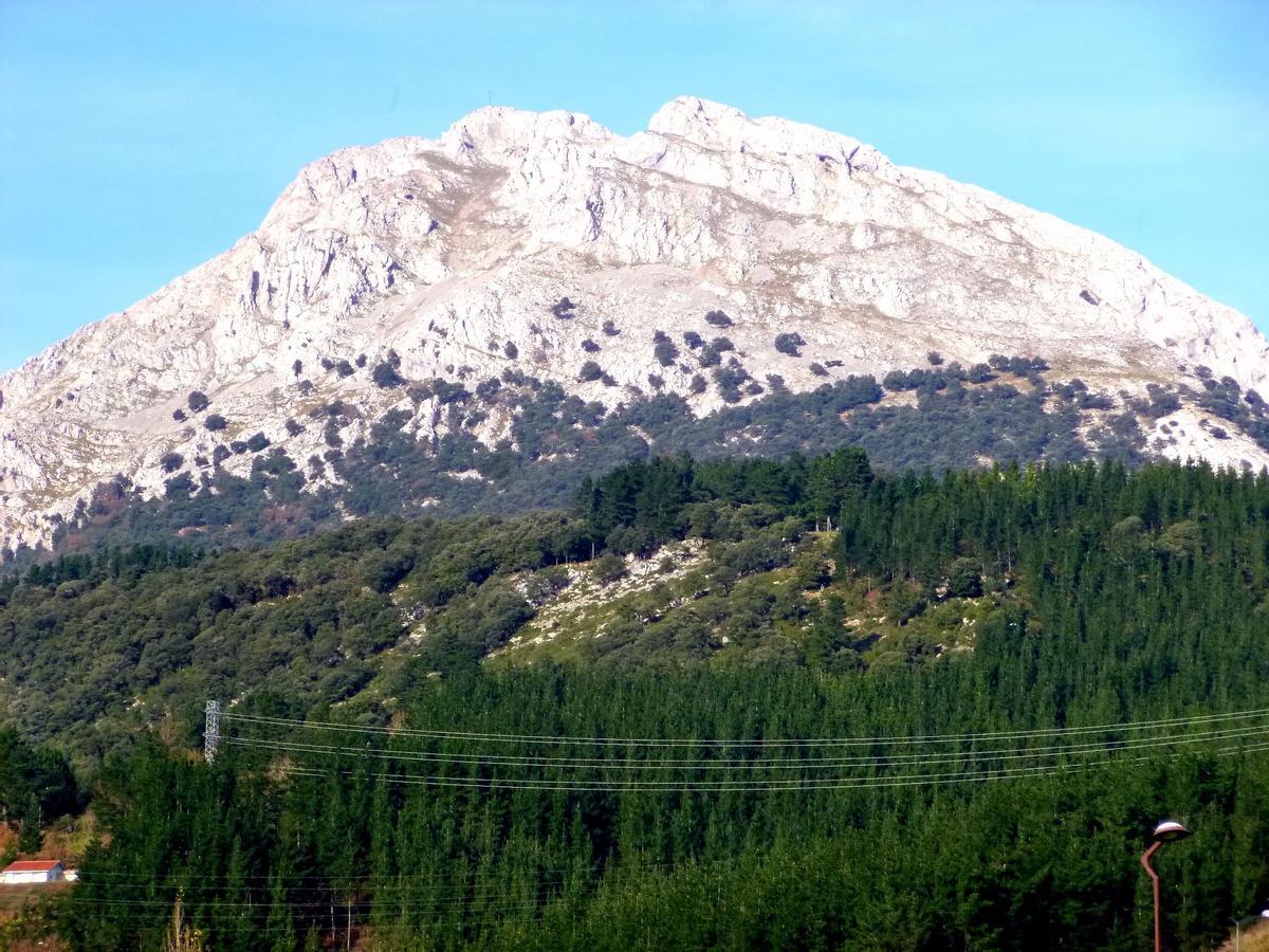 El Monte Udalaitz, visto desde Mondragón
