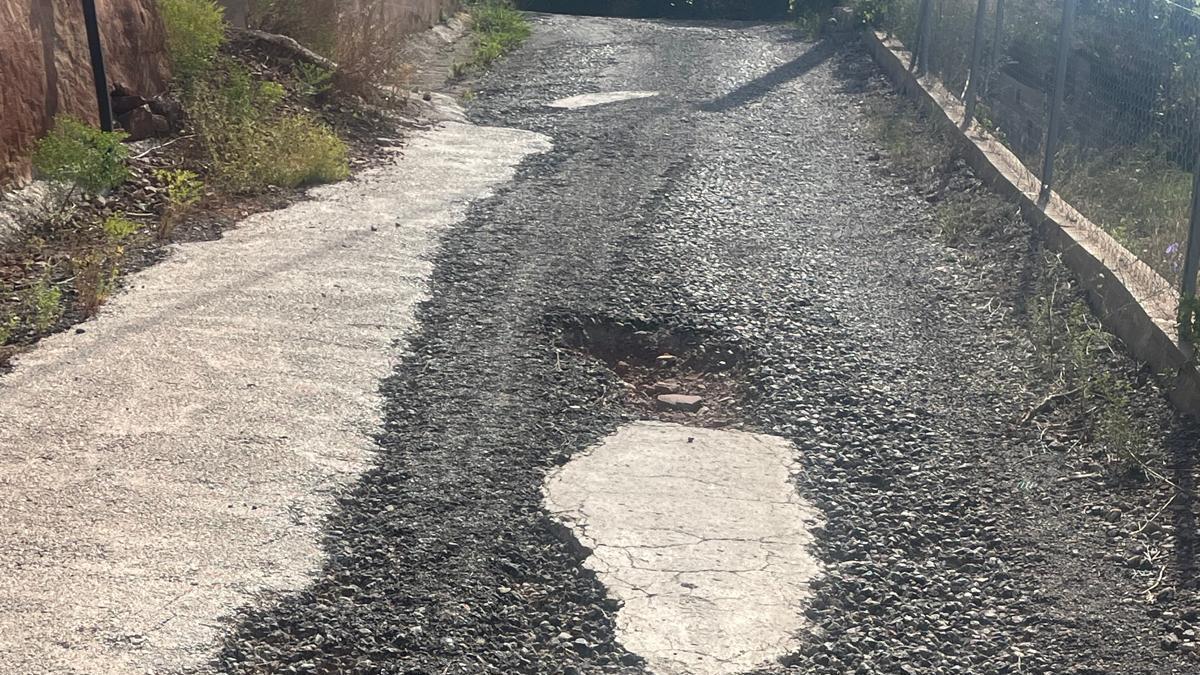 Estado de un camino rural