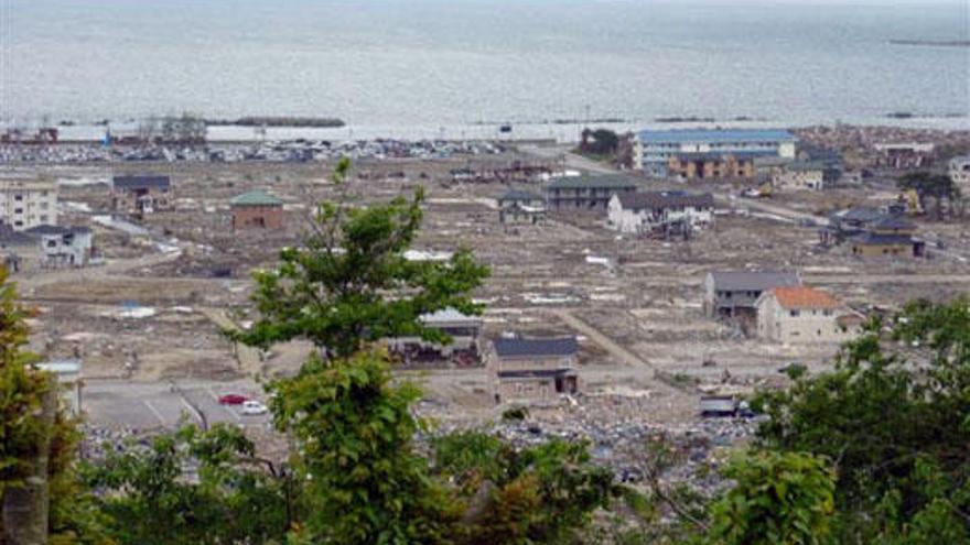 Zona destrozada de Ishinomaki, fotografiada el pasado julio. i KOZA