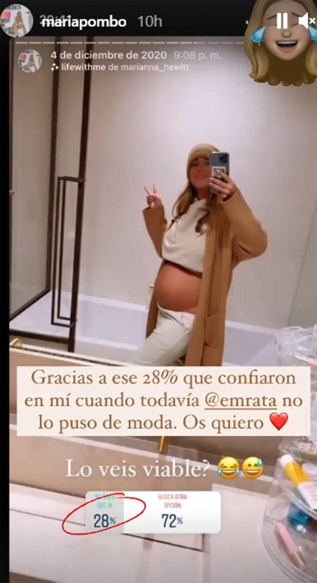 Maria Pombo embarazada