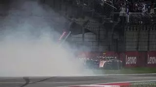 Sainz y su accidente en Shanghai: "Ha sido un buen susto"