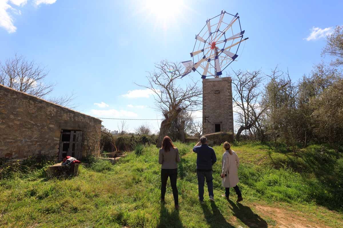 El molino de Ca n’Espanyol luce totalmente renovado en Ibiza