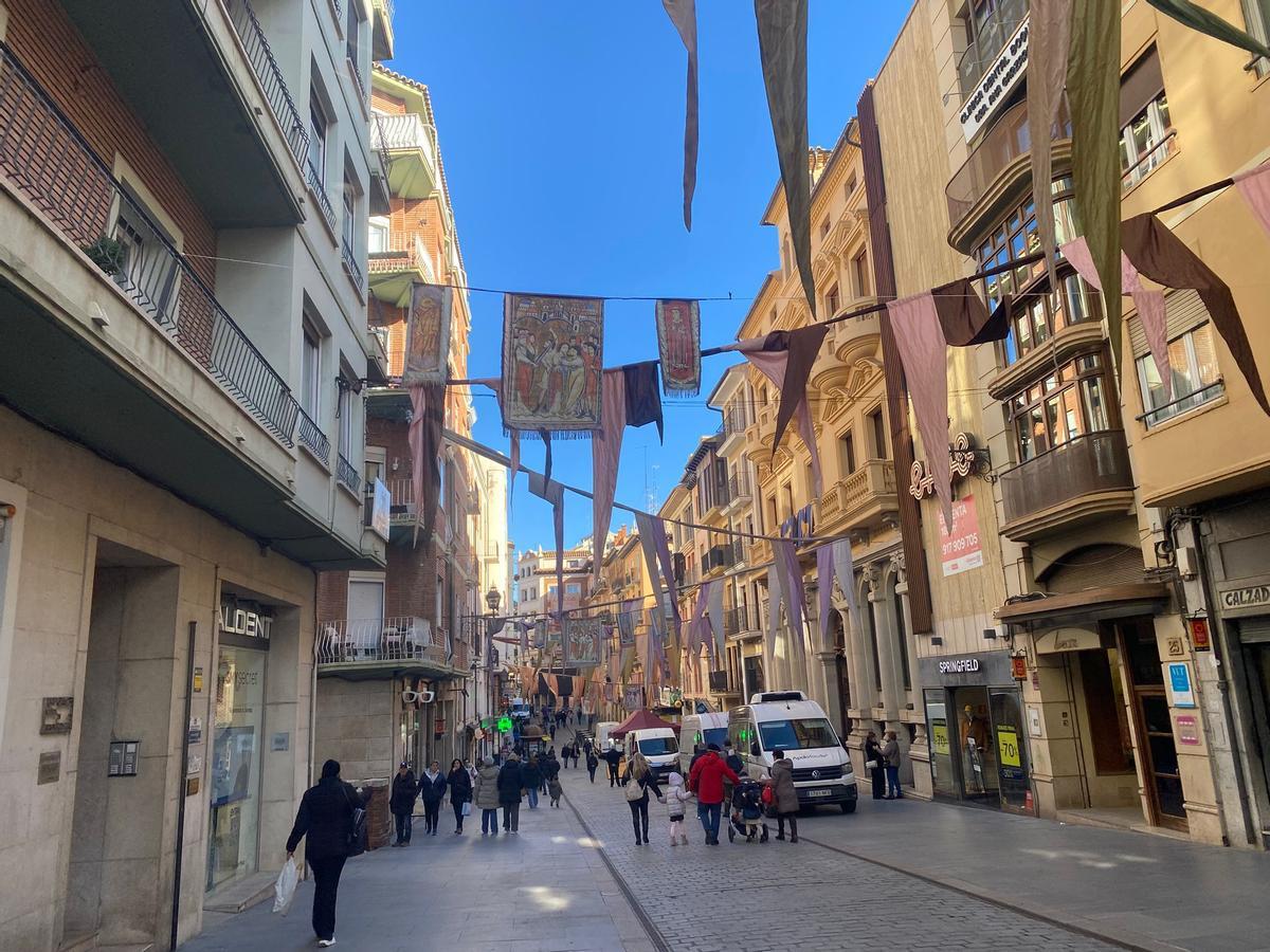Las calles de Teruel se preparan para los Amantes.