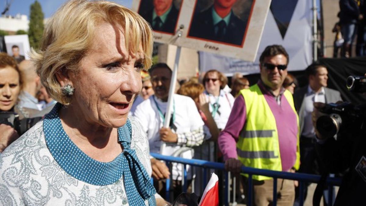 La presidenta del PP en Madrid, Esperanza Aguirre.