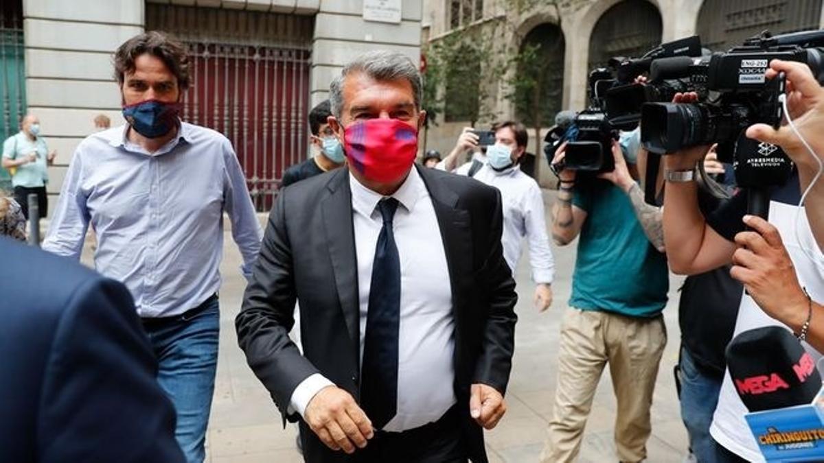 Laporta no contempla el «no» de Messi a continuar al Barcelona