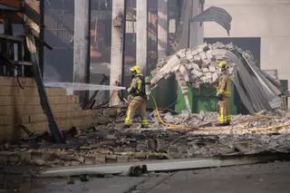 Megamo qualifica de «mínims» els danys pel foc de les dues naus de Vilablareix