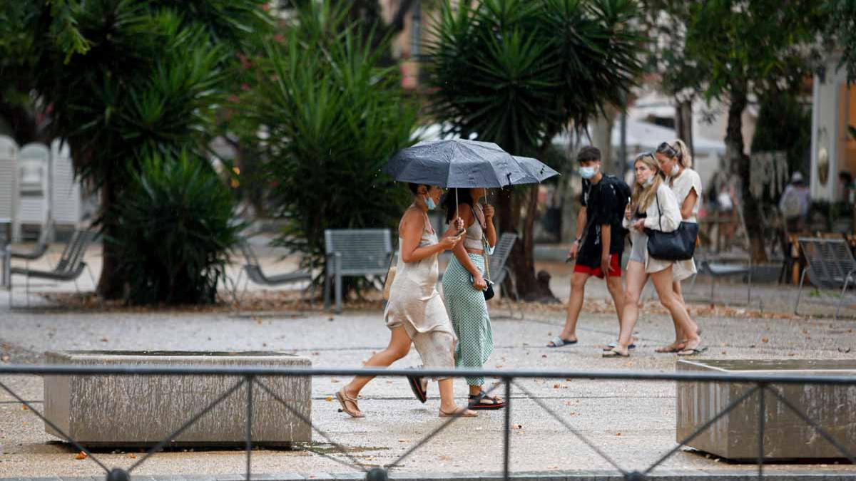 Imágenes de la lluvia torrencial en Ibiza y Formentera