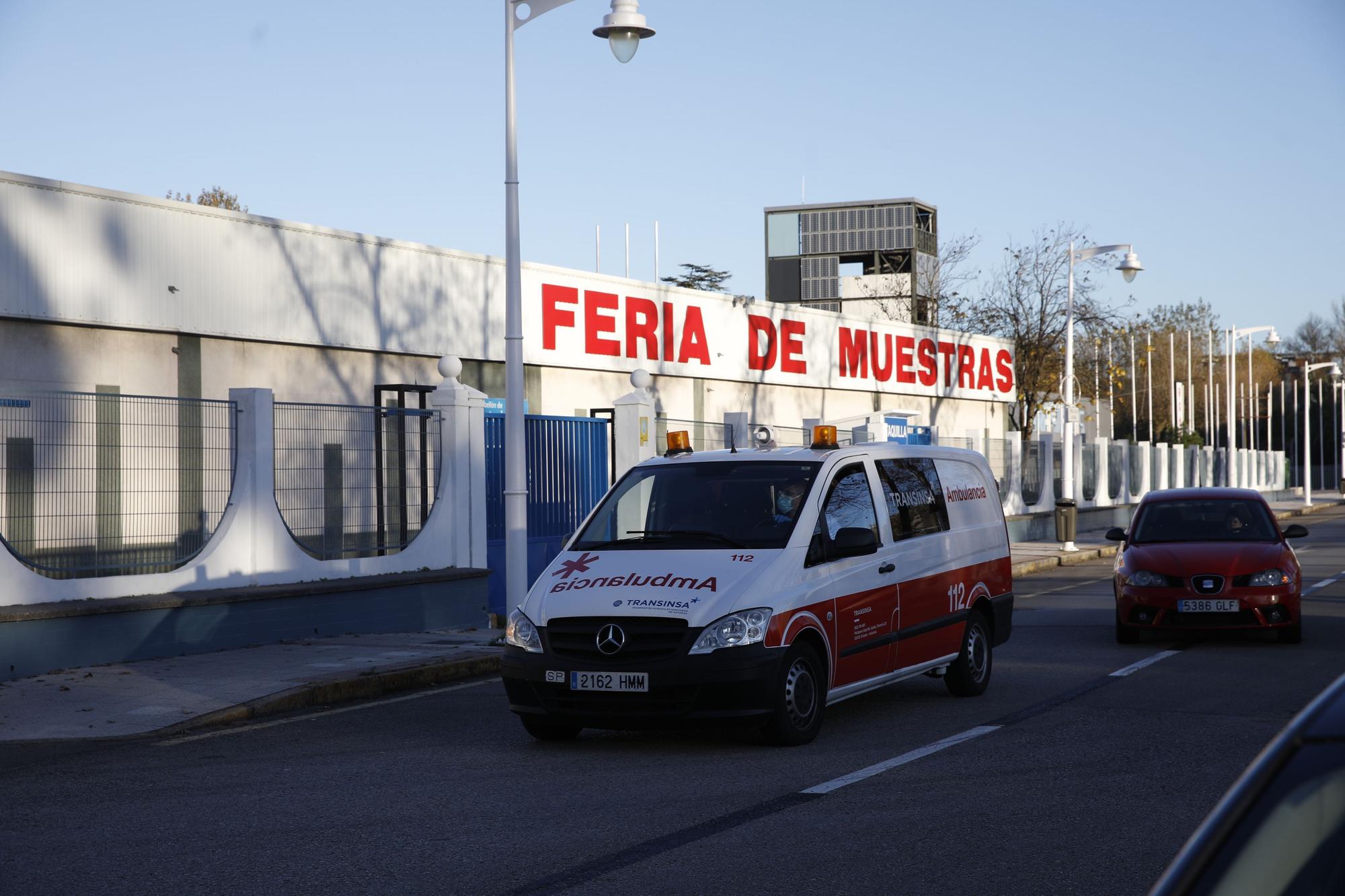 Llegan los primeros pacientes al hospital de la Feria de Muestras