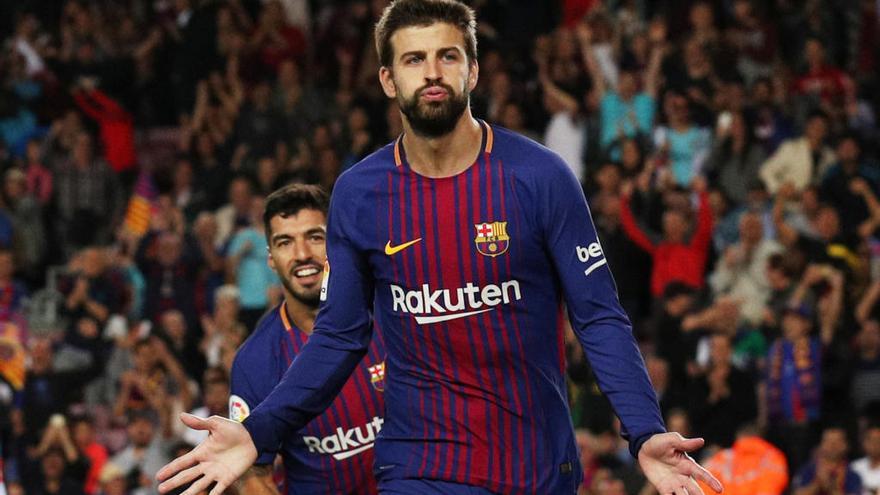 Piqué s&#039;entrena en  el dia lliure pensant en el partit a Eibar