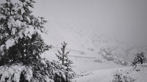 Nevada en la estación de esquí Boí Taüll