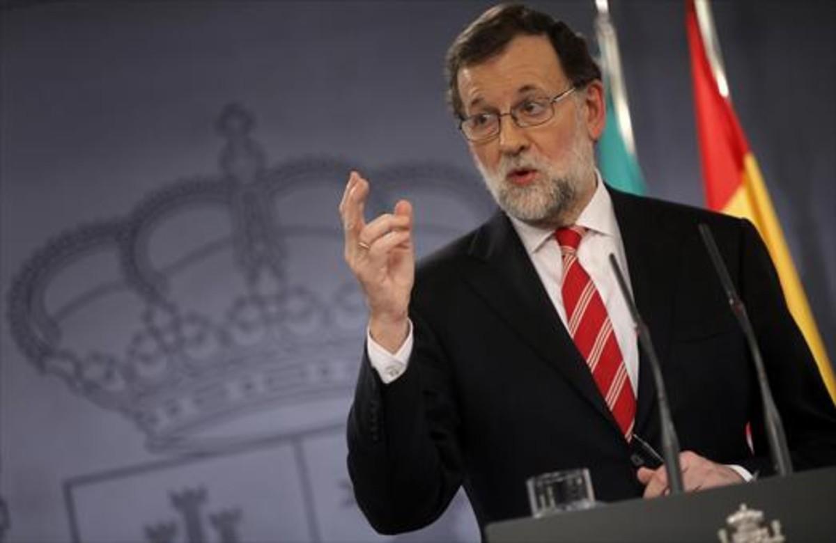 Relaciones internacionales 8 Rajoy, en una comparecencia en la Moncloa, el pasado 27 de enero.