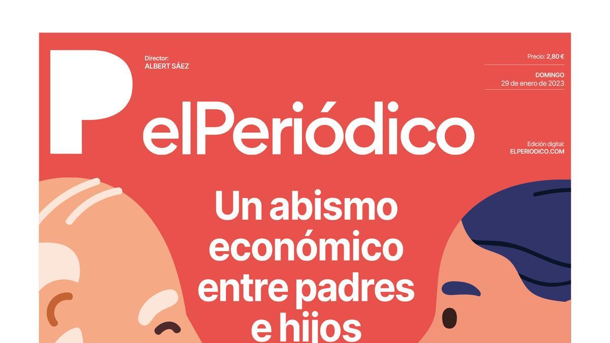 La portada de EL PERIÓDICO del 29 de enero de 2023