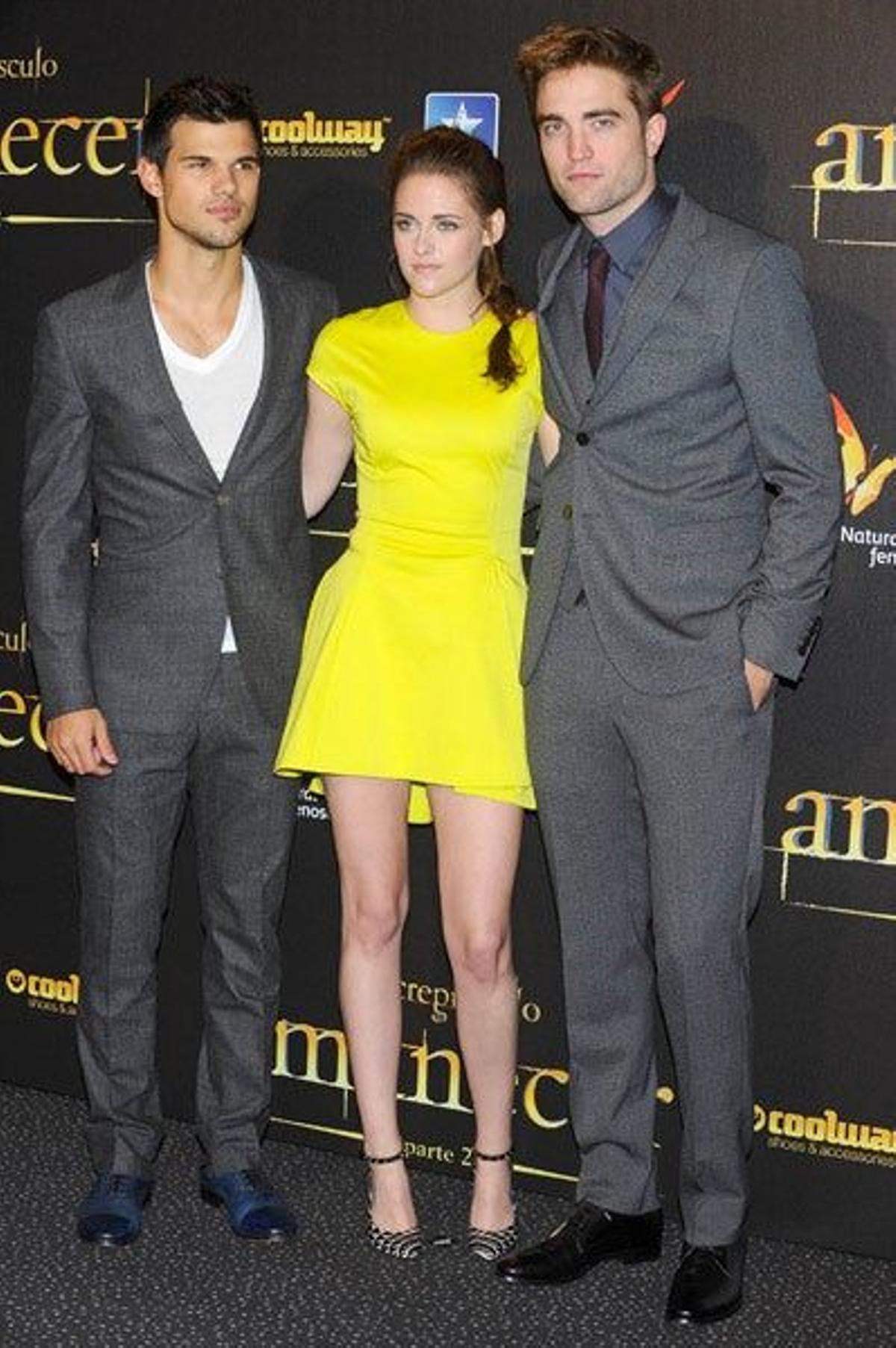 Taylor Lautner, Kristen Stewart y Robert Pattinson