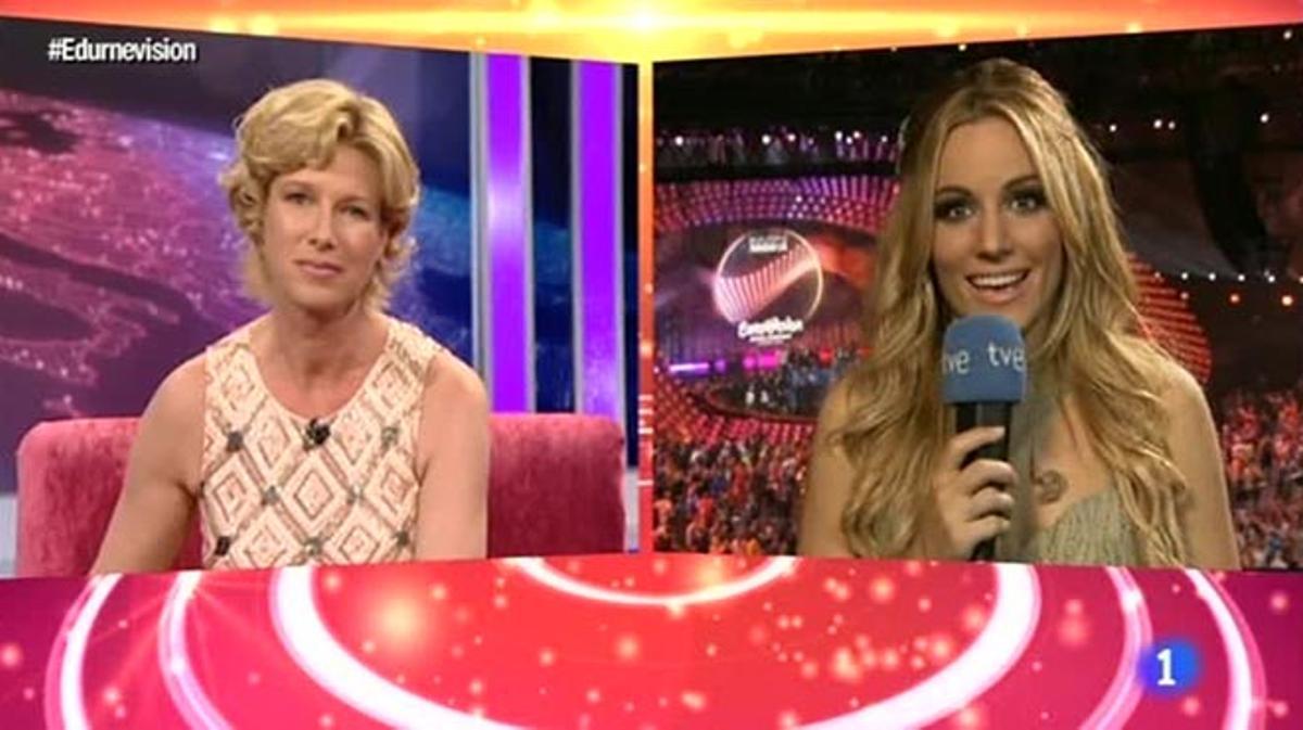 Anne Igartiburu conectó con Edurne en ’Destino Eurovisión’, el programa de TVE-1.